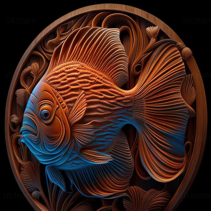 3D модель Риба дискус (STL)